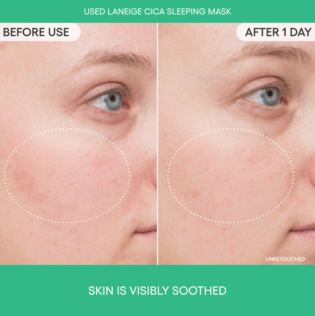 Cica Sleeping Mask with Centella Asiatica for Moisture Barrier Support Skincare in Your Everyday