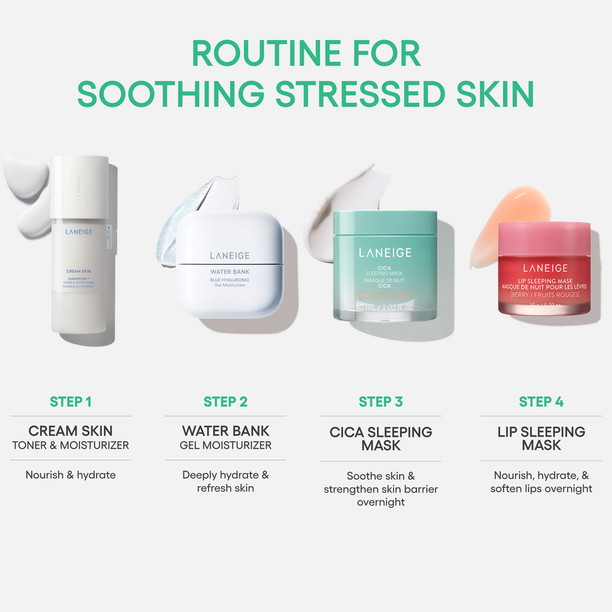 Cica Sleeping Mask with Centella Asiatica for Moisture Barrier Support Skincare in Your Everyday