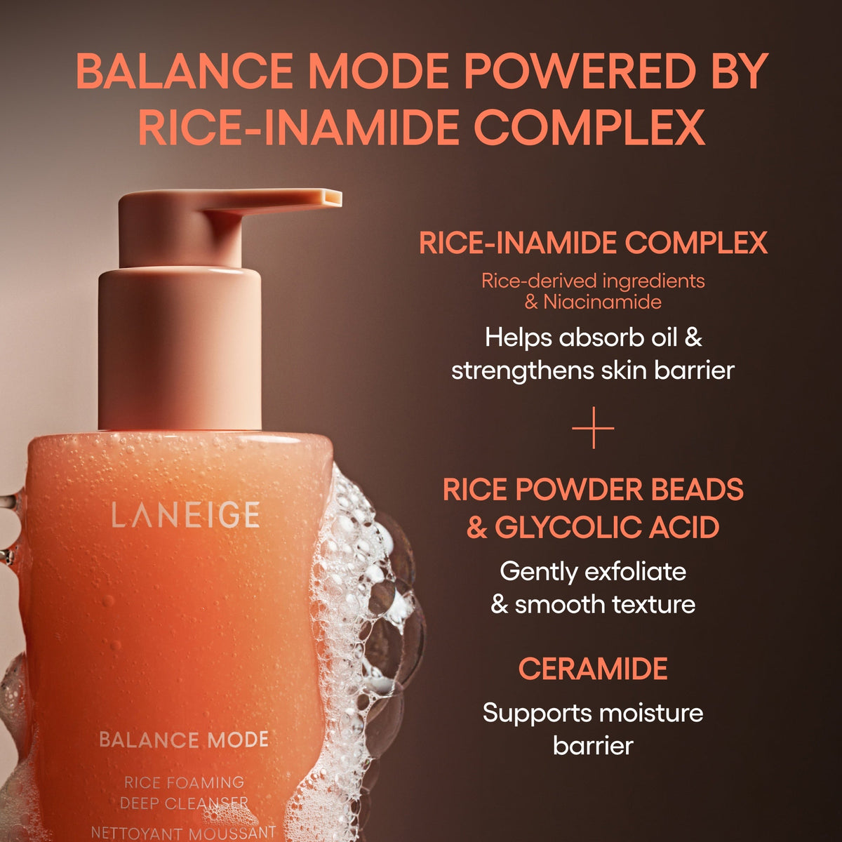 Balance Mode Rice Foaming Deep Cleanser Your Everyday Beauty Moment