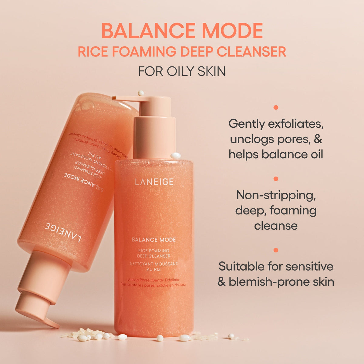 Balance Mode Rice Foaming Deep Cleanser Your Everyday Beauty Moment