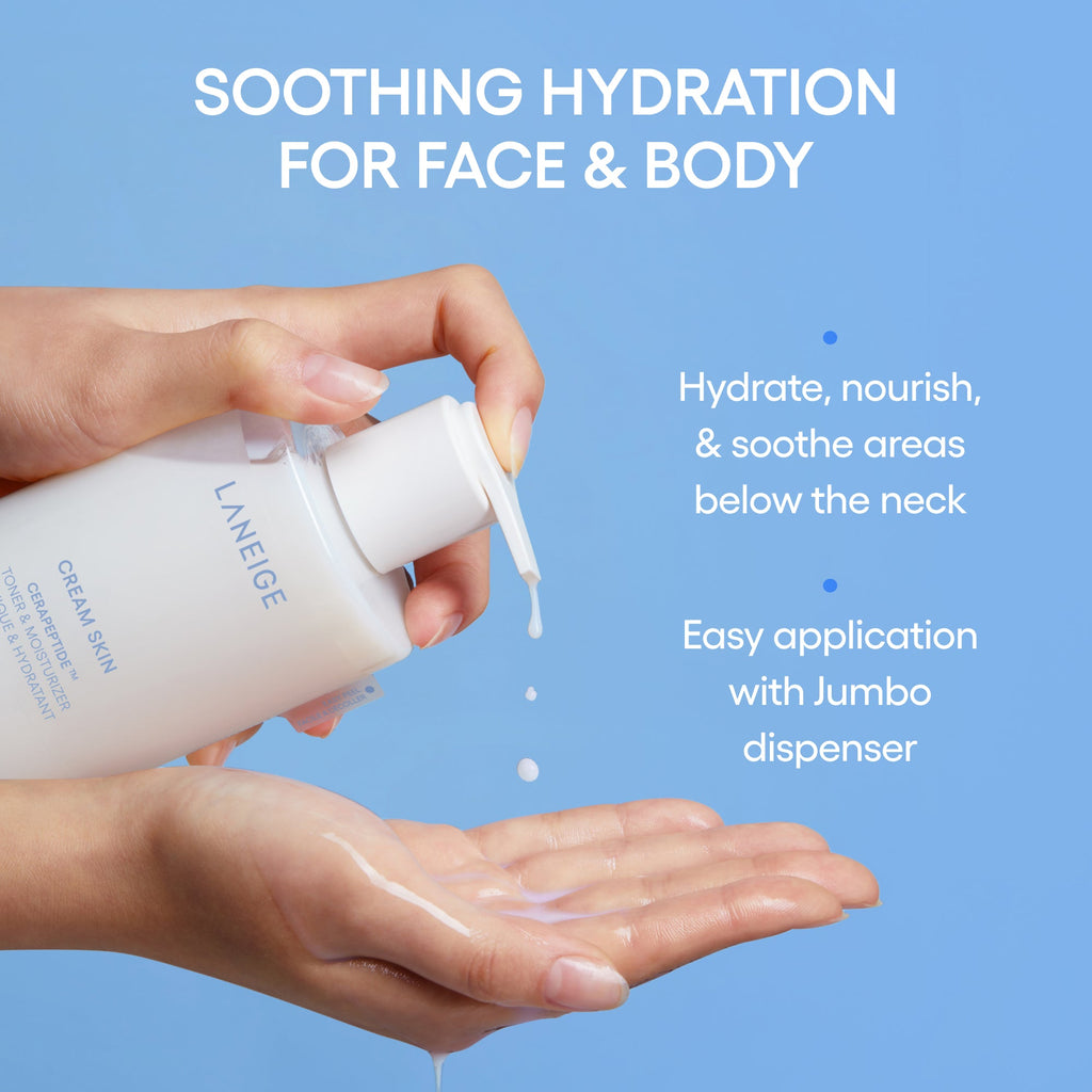 Cream Skin Milky Toner with Ceramides & Peptides for Nourishing Hydration Beauty Care for Your Routine