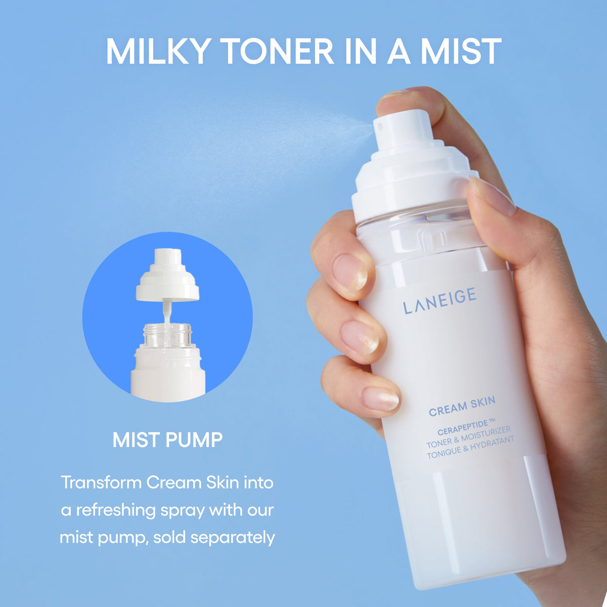 Cream Skin Milky Toner with Ceramides & Peptides for Nourishing Hydration Beauty Care for Your Routine