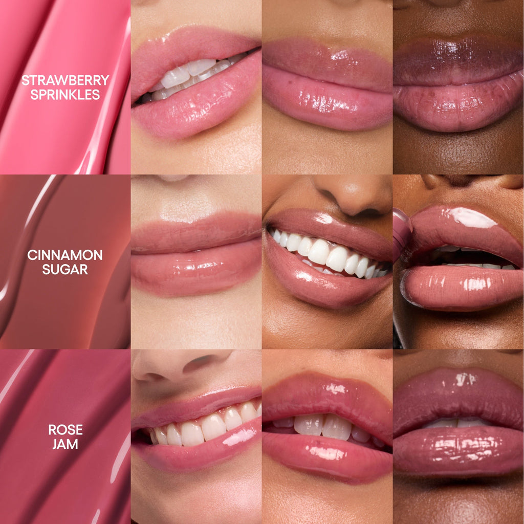 Glassy Lip Minis 3 Pc. Glaze Craze Tinted Peptide Lip Serum Gift Set Skincare Choices for Early Starts