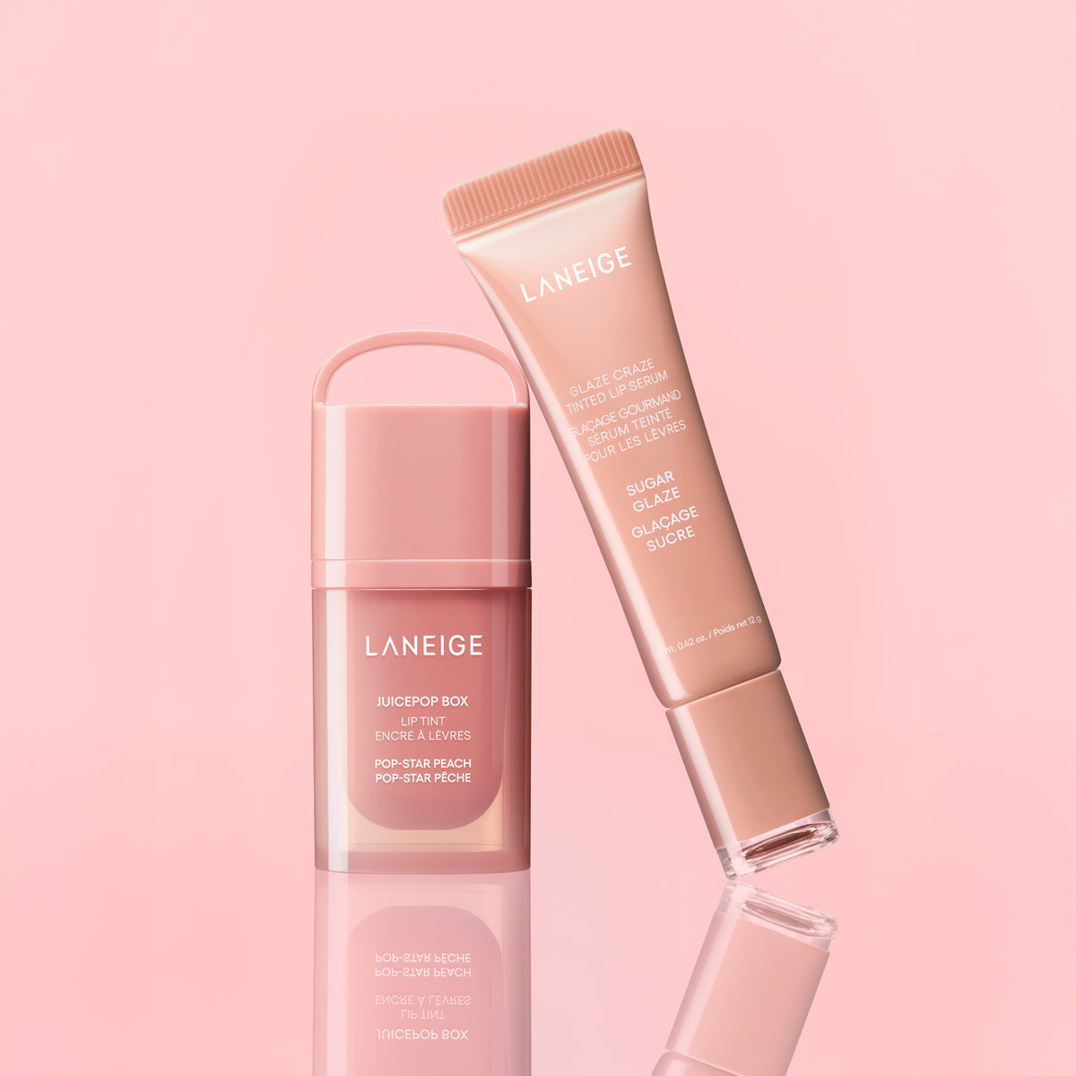 Tint & Glaze Duo: Pop-Star Peach & Sugar Glaze Your Beauty Shelf in Focus