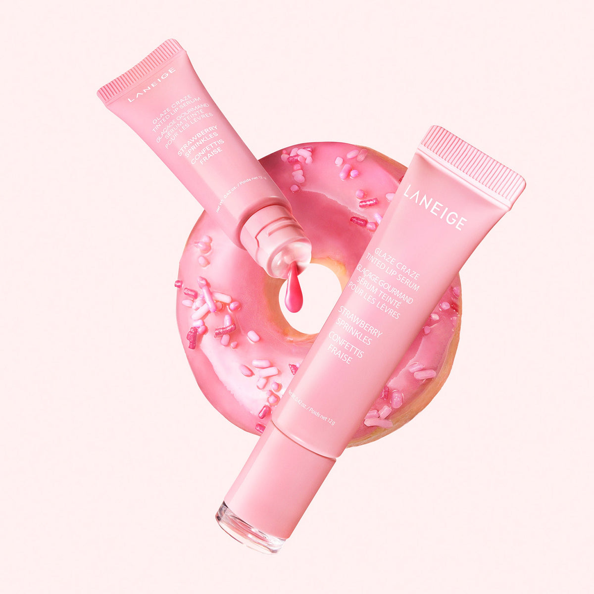 Glaze Craze Tinted Lip Serum STRAWBERRY SPRINKLES;;color::STRAWBERRY SPRINKLES (COOL PINK)