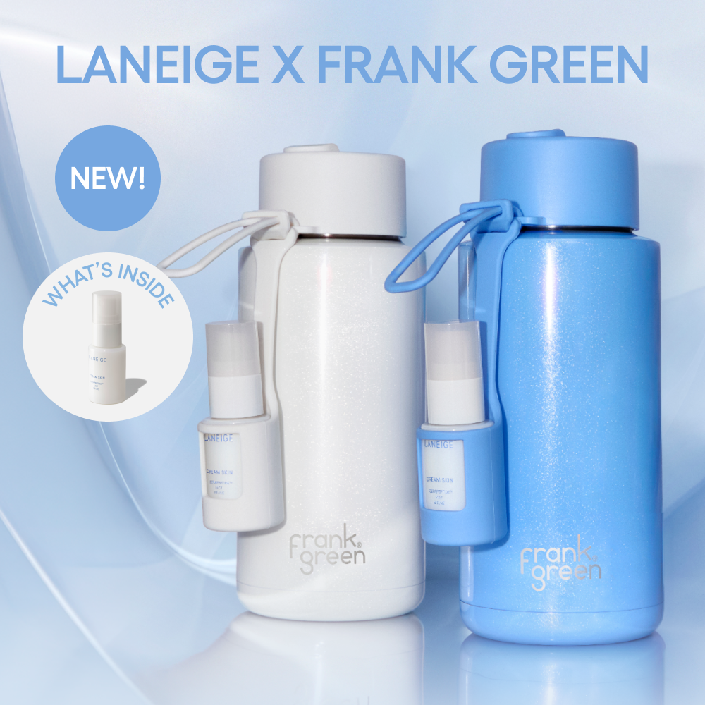 LANEIGE x frank green Water Bottle & Cream Skin Set Your Skincare Lineup for Weekends