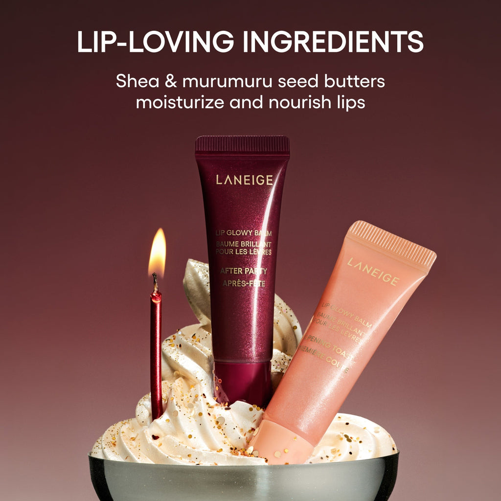 Sparkling Shimmer Lip Glowy Balm Duo Gift Set Beauty Care for Your Day Off