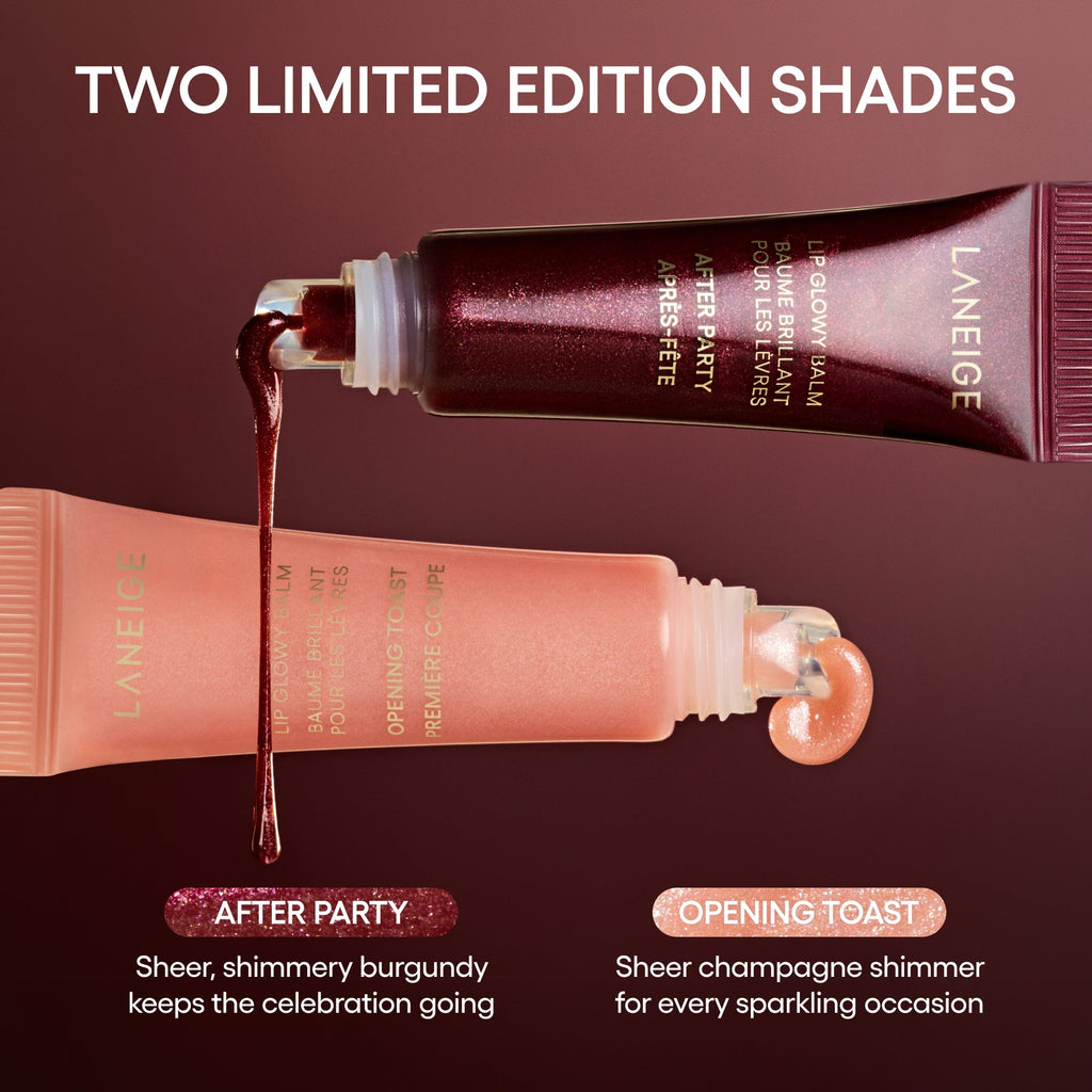 Sparkling Shimmer Lip Glowy Balm Duo Gift Set Beauty Care for Your Day Off