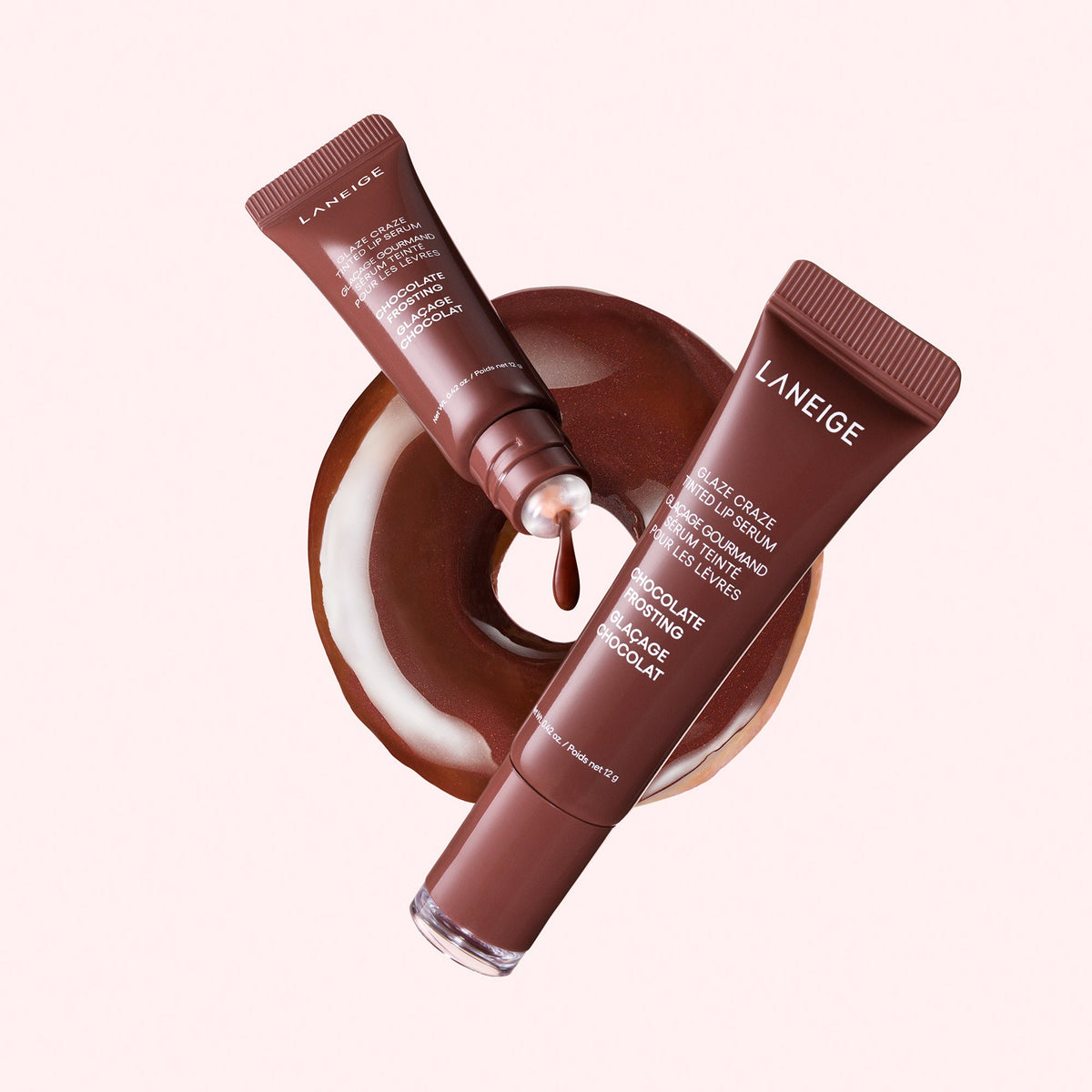 Glaze Craze Tinted Lip Serum CHOCOLATE FROSTING;;color::CHOCOLATE FROSTING (WARM BROWN)