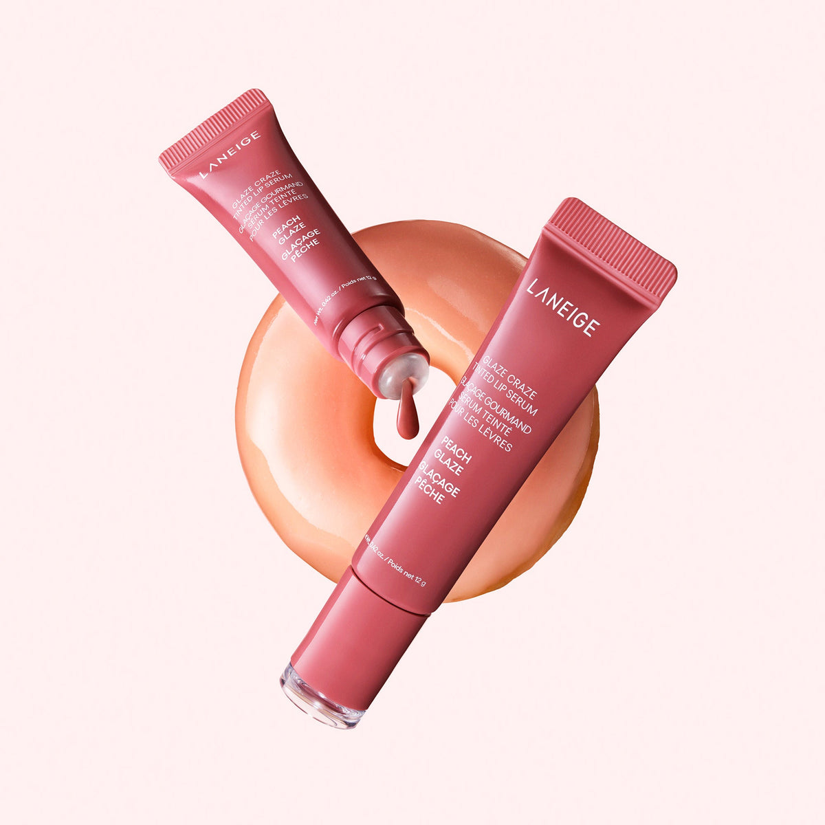 Glaze Craze Tinted Lip Serum PEACH GLAZE;;color::PEACH GLAZE (PEACHY CORAL)