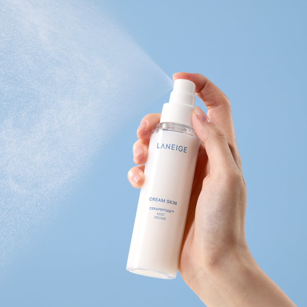 Hand holding Laneige Cream Skin Mist